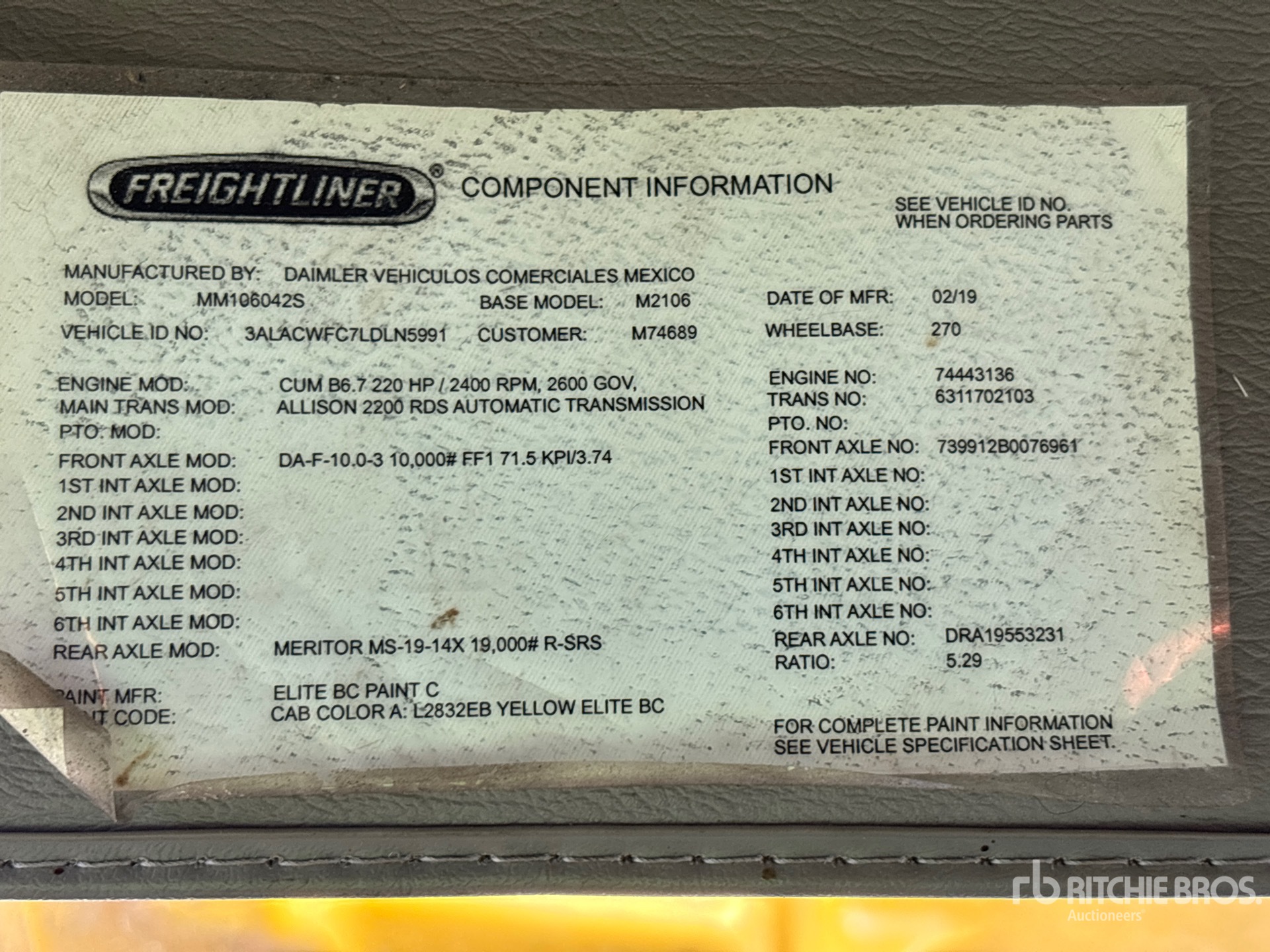 2020 Freightliner M2 106