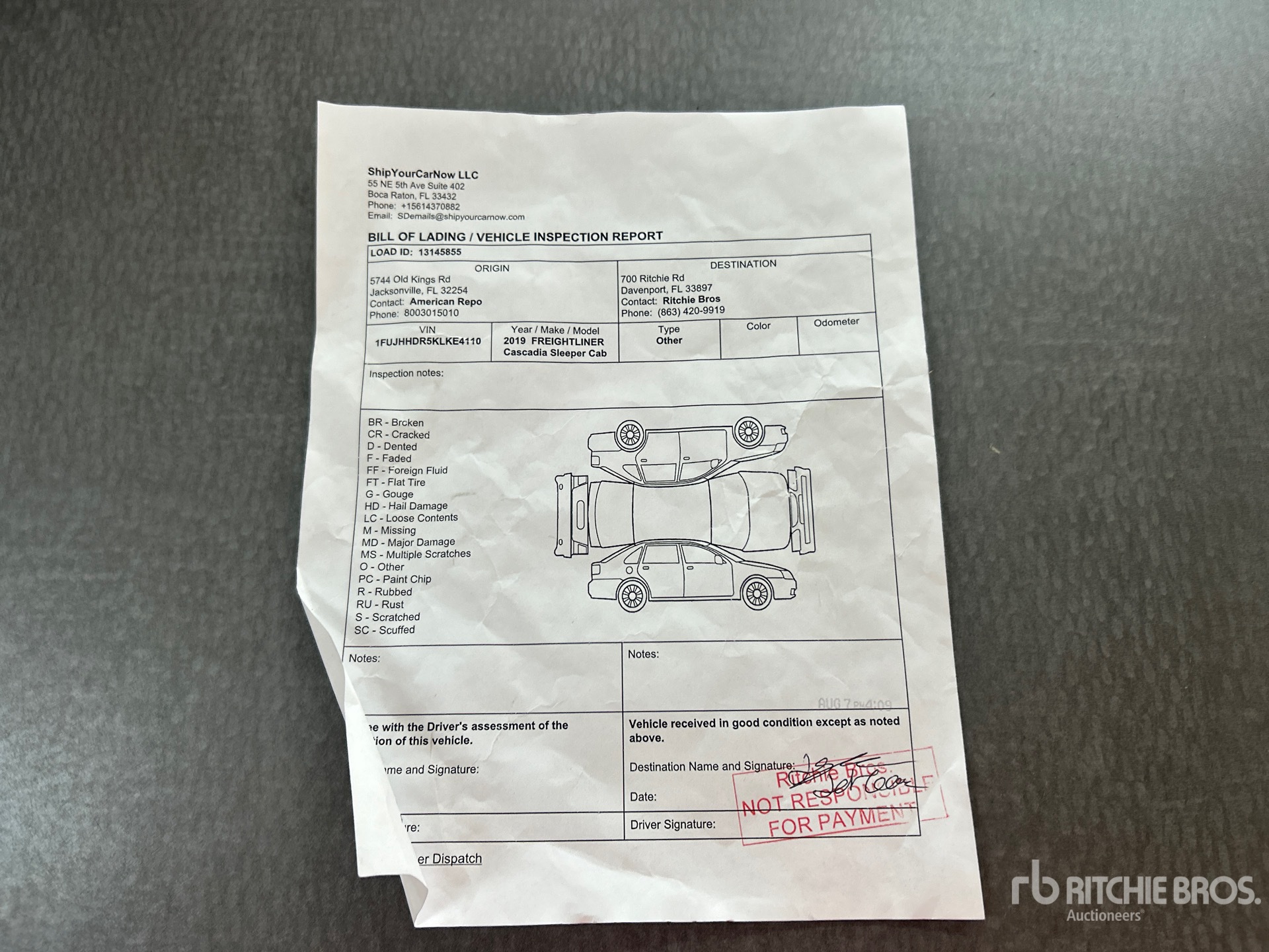 2019 Freightliner CASCADIA 126