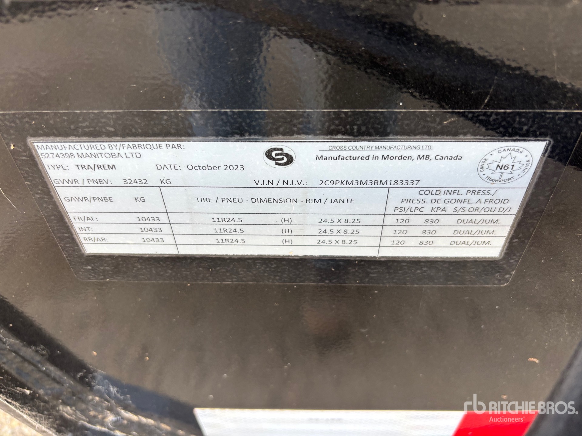 2024 Cross Country Tri/A Coal (Unused)