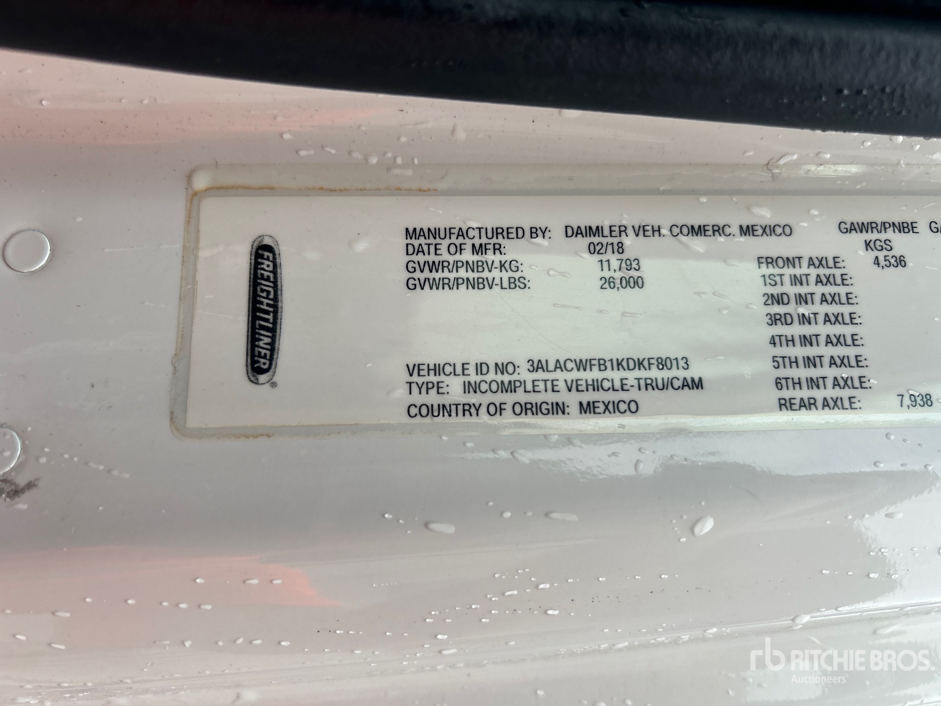 2019 Freightliner M2106