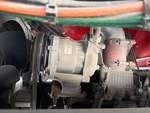 Engine with A/C Compressor