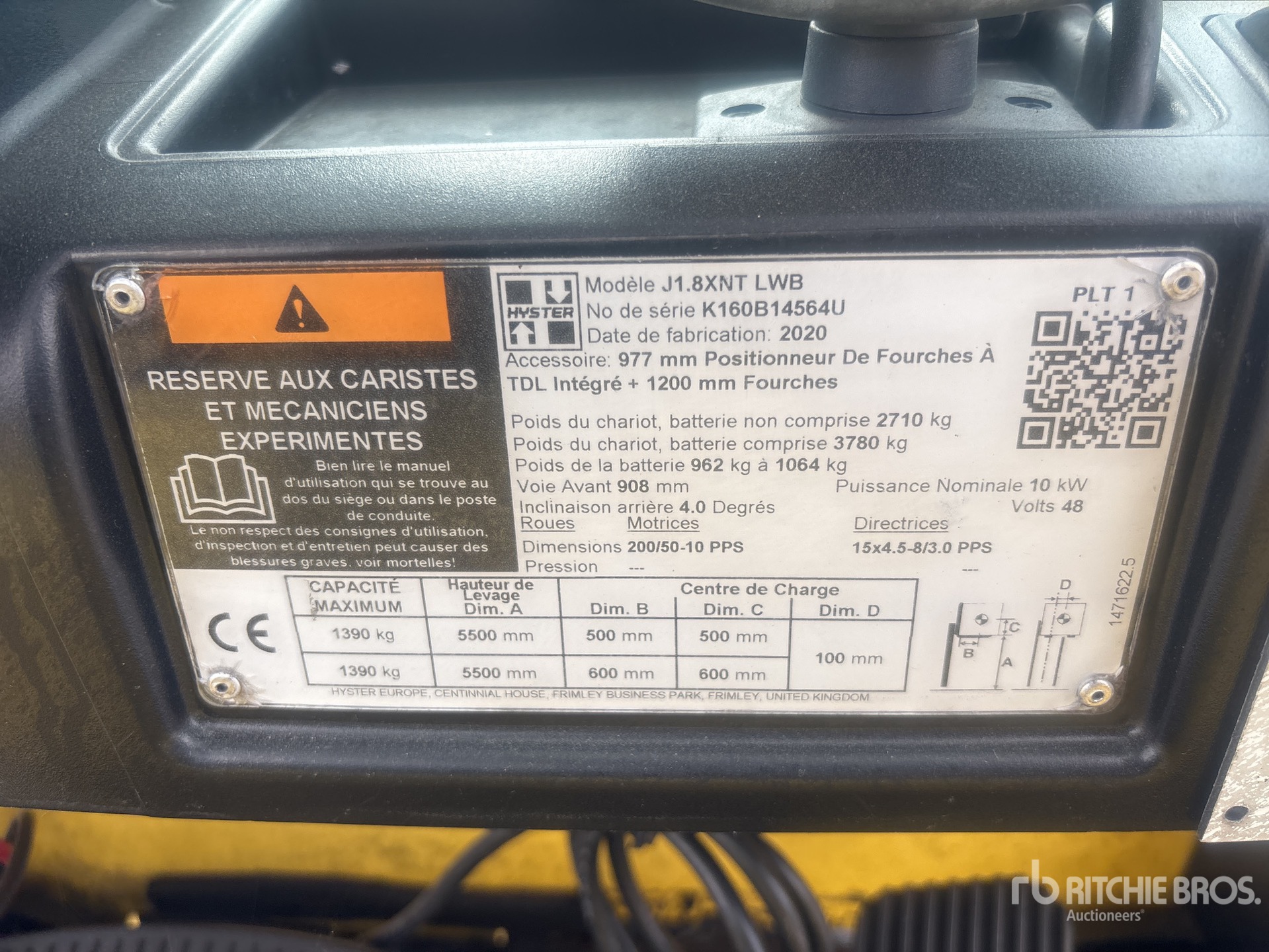2020 Hyster J1.8XNT LWB