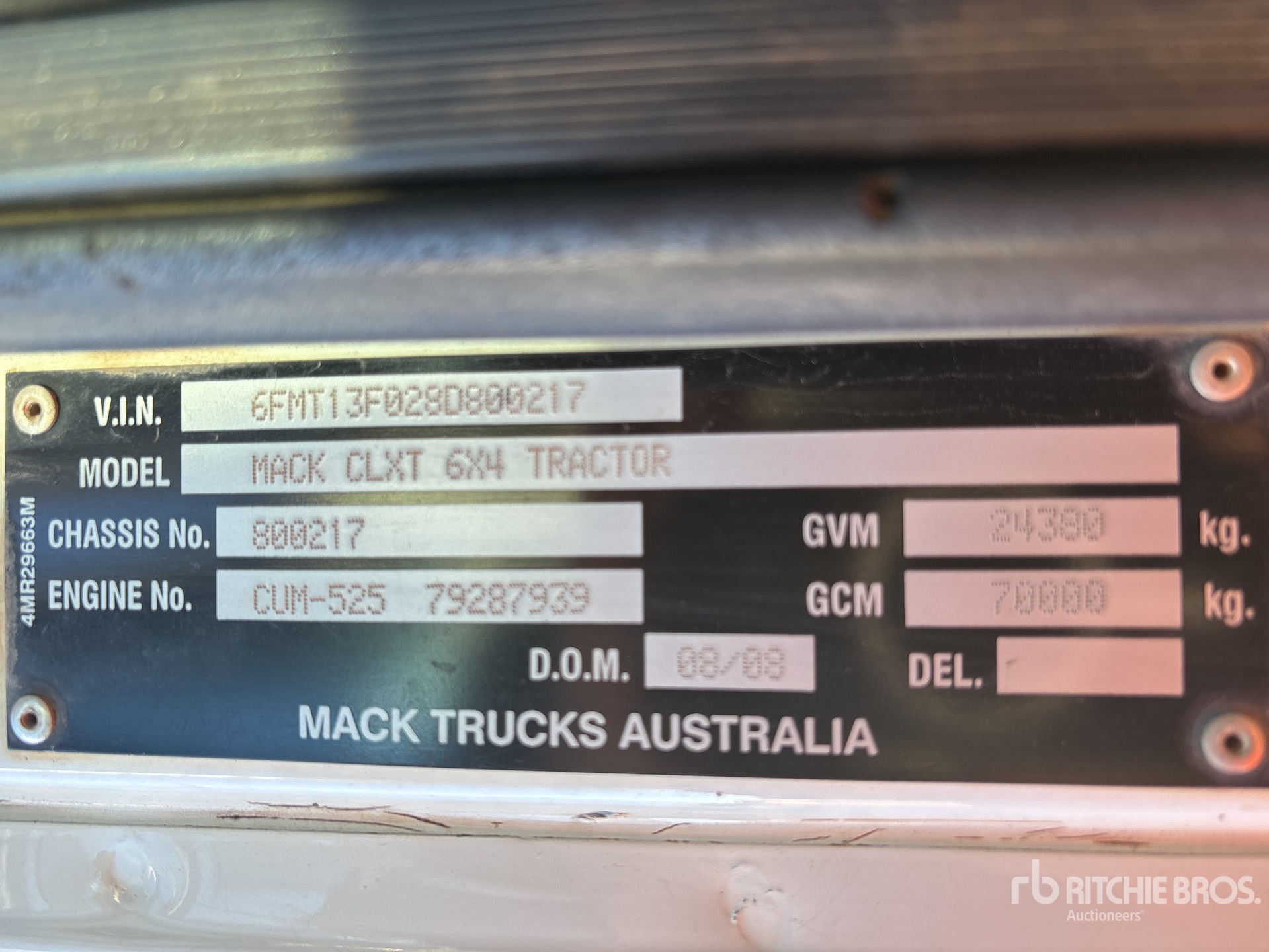 2008 Mack CLXT SUPER-LINE