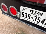 Trailer Chassis with License Plate Light Functional
