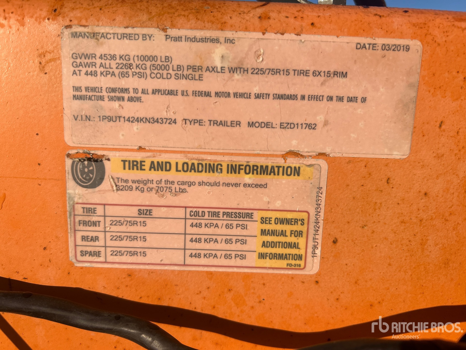 2019 Pratt EZD11762