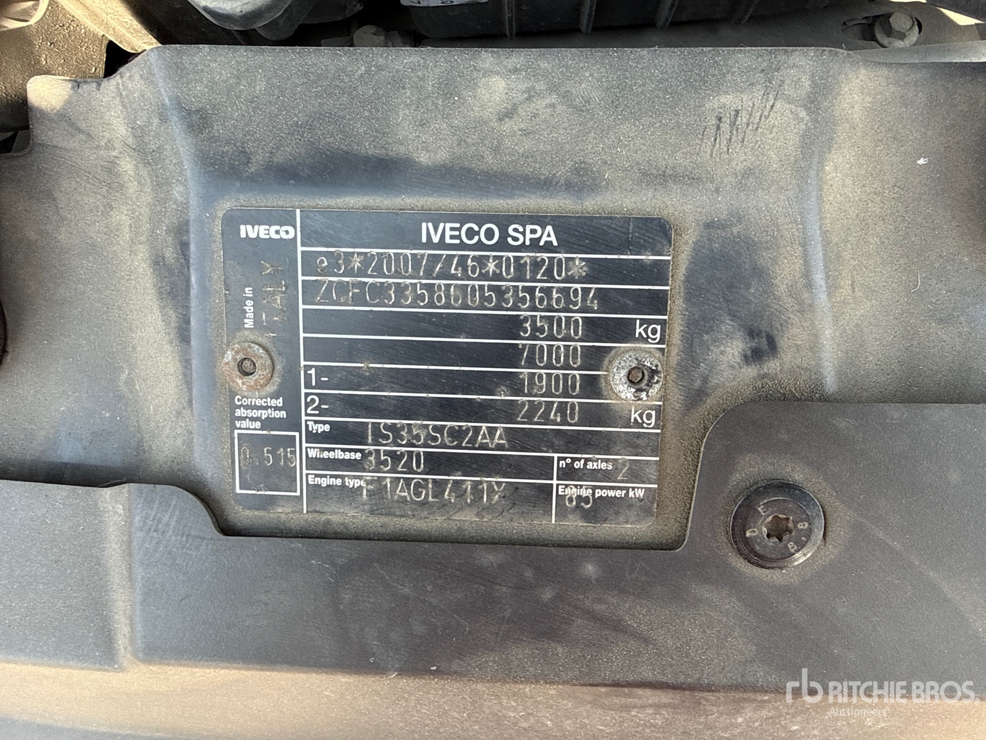 2020 Iveco DAILY 35-120
