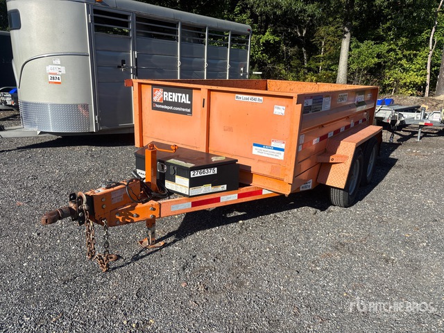 2019 Pratt EZD11762 Dump Utility Trailer