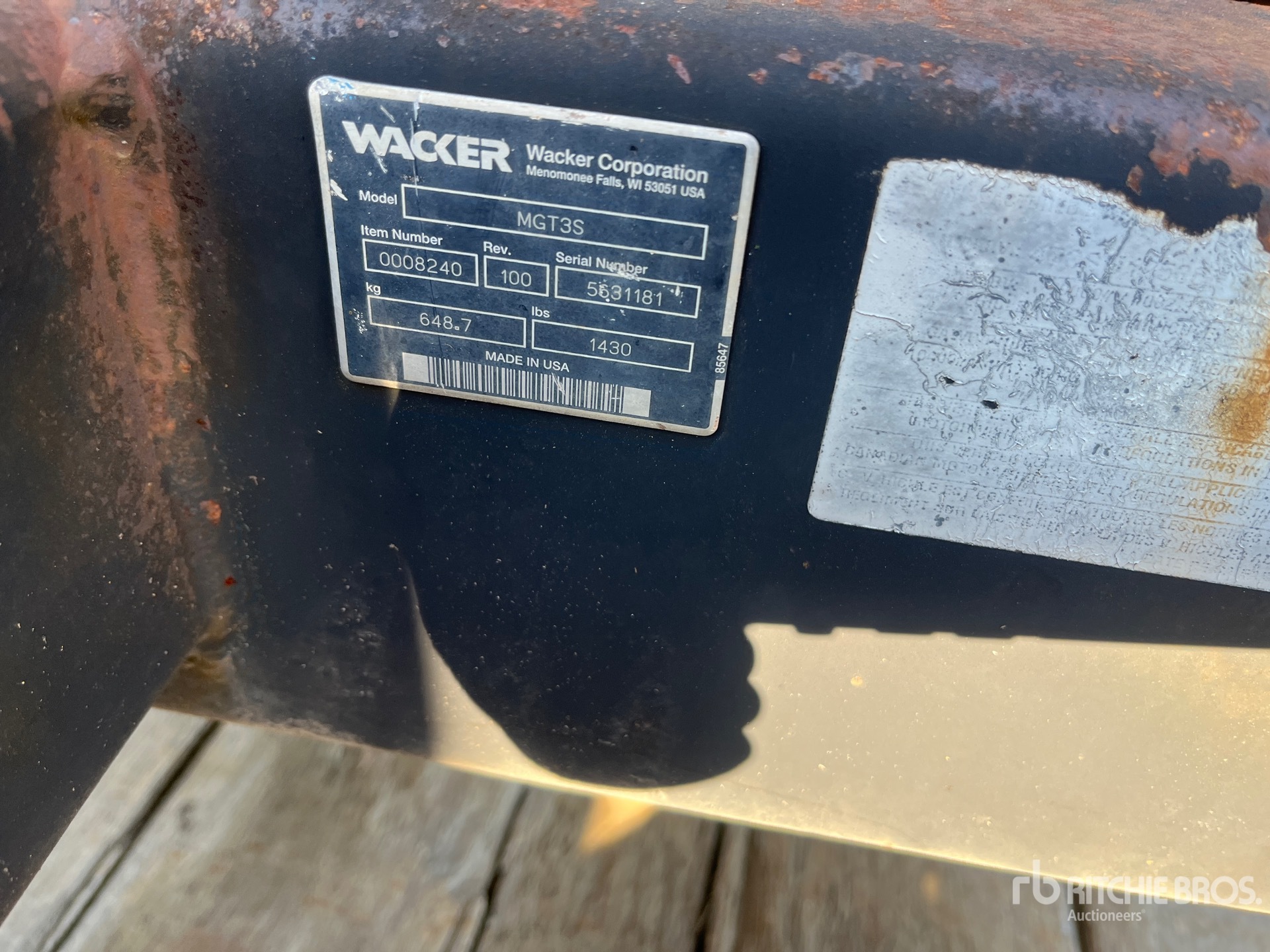 2006 Wacker Neuson G160