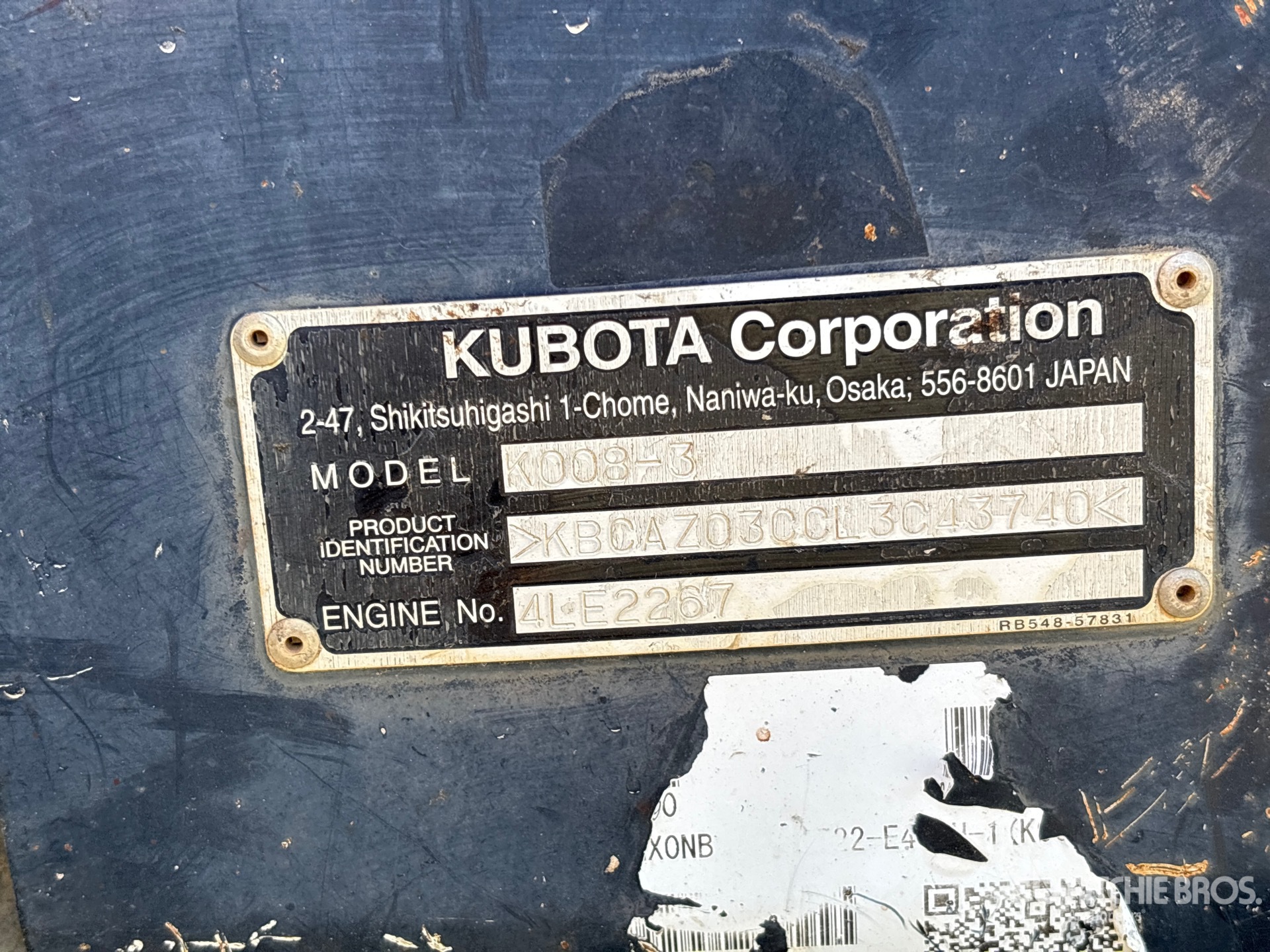 2020 Kubota K008T4