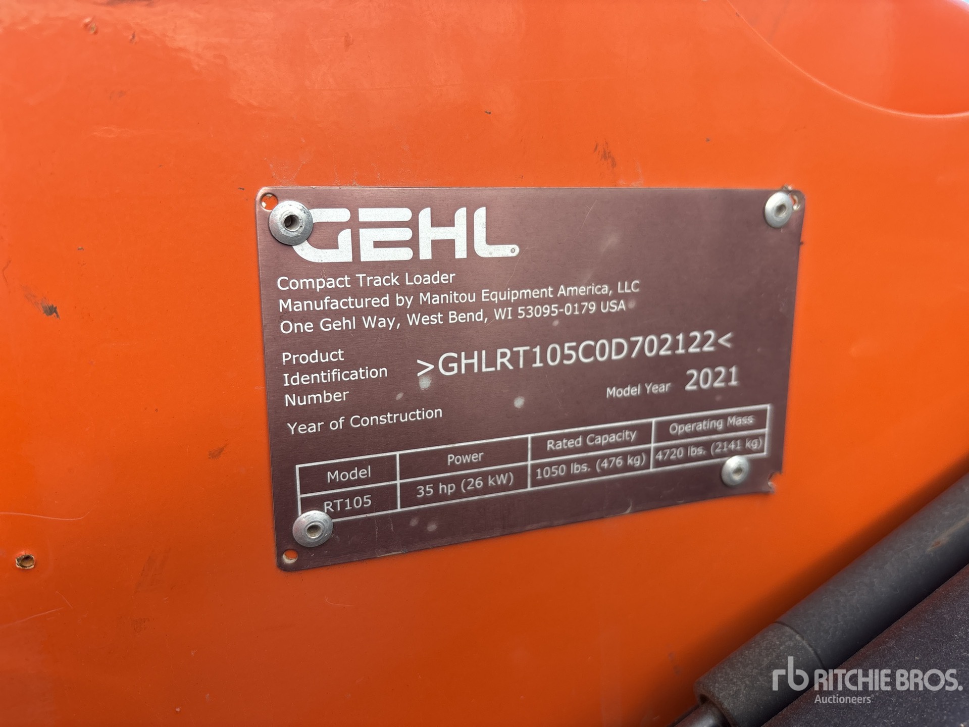 2021 Gehl RT105