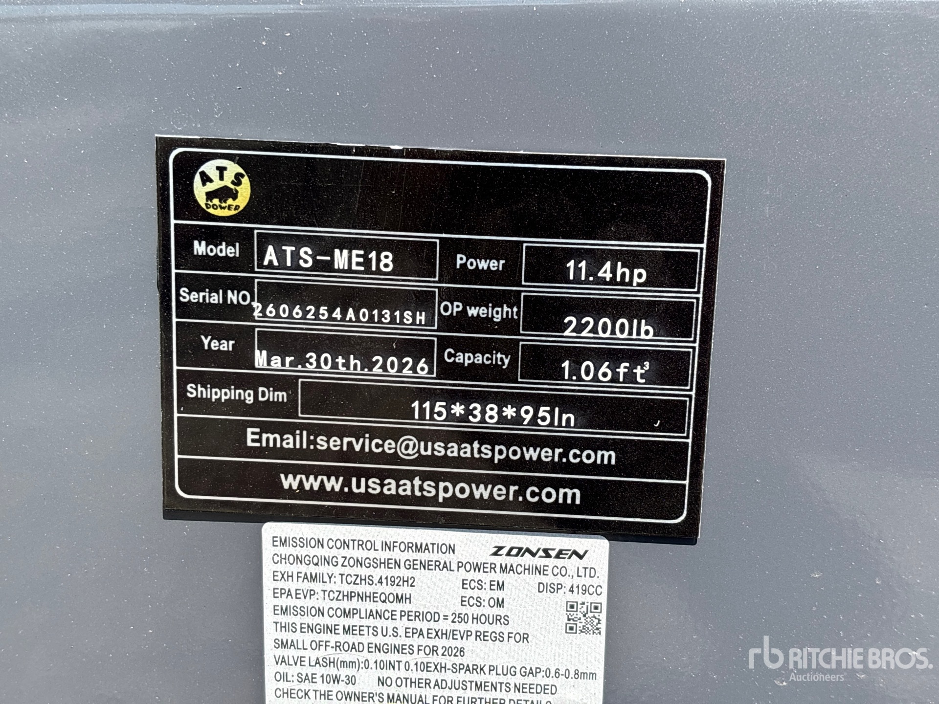 2026 ATS POWER ATS-ME18-Z