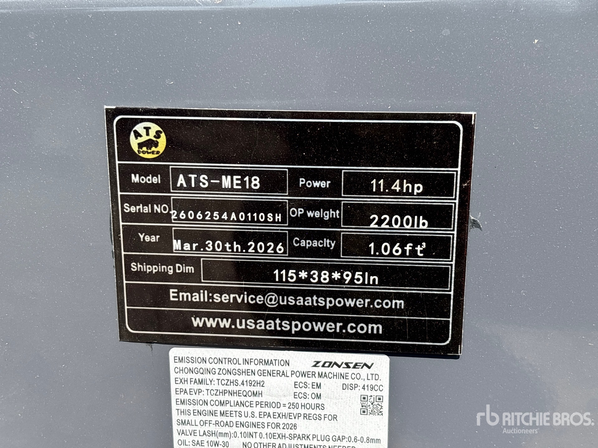 2026 ATS POWER ATS-ME18-Z