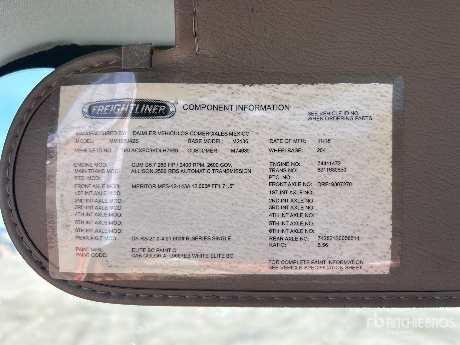 2019 Freightliner 2000 gal 4x2