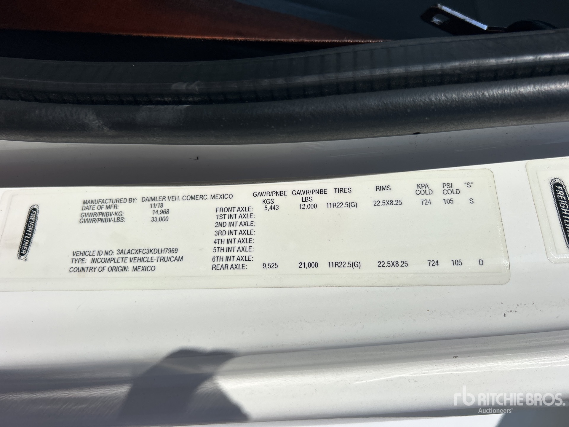 2019 Freightliner 2000 gal 4x2