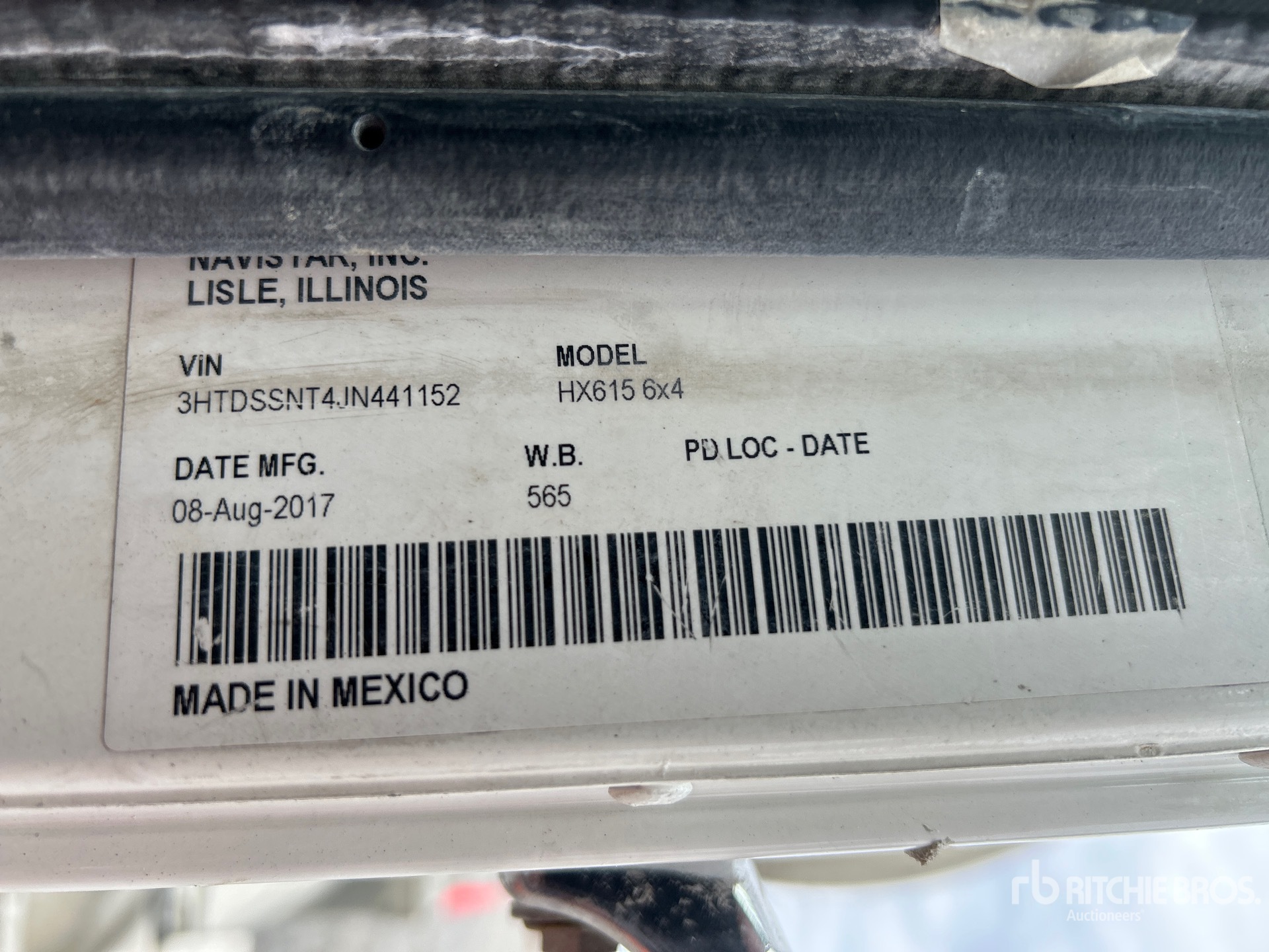 2018 International HX615