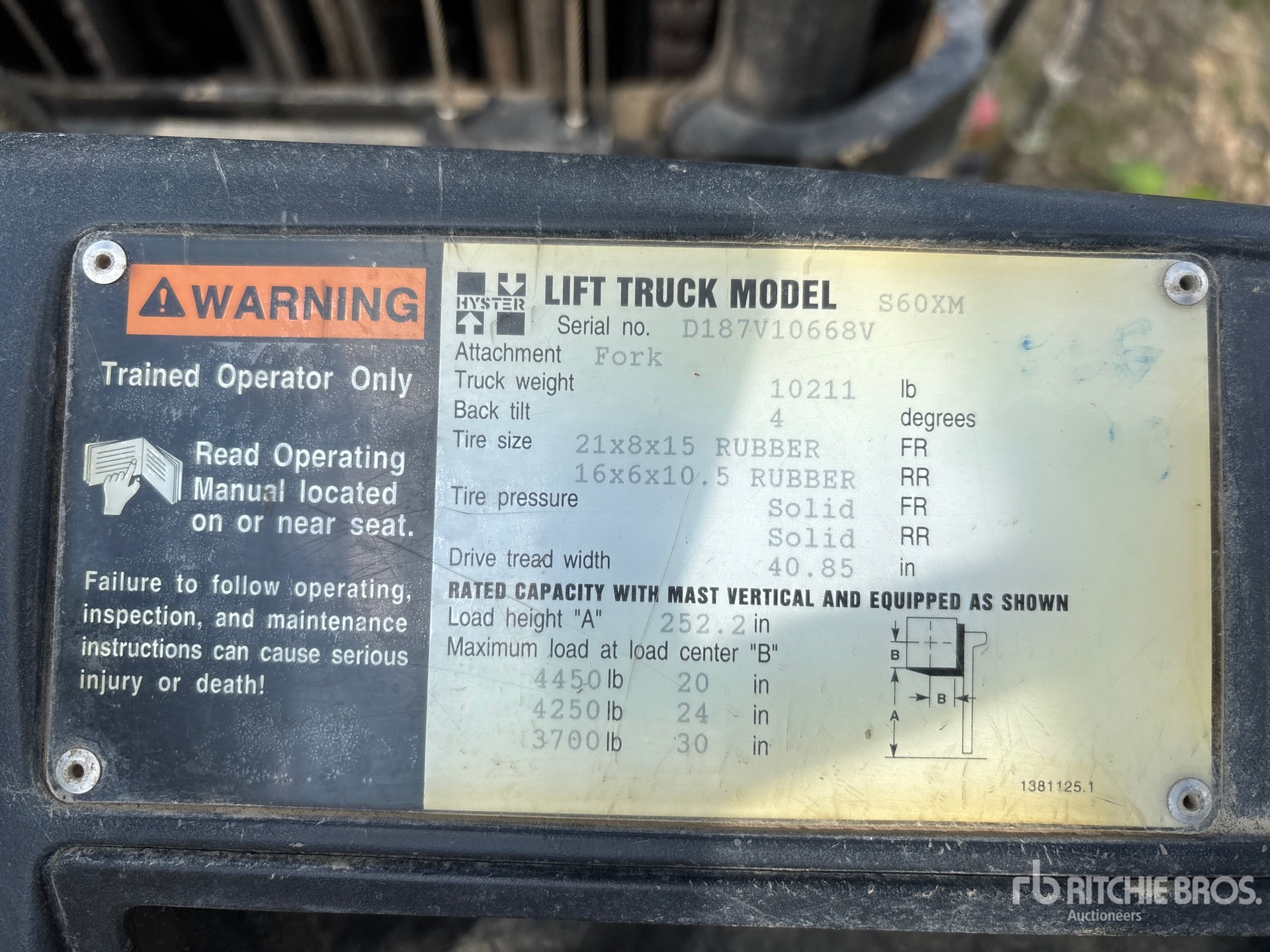 1998 Hyster S60XM