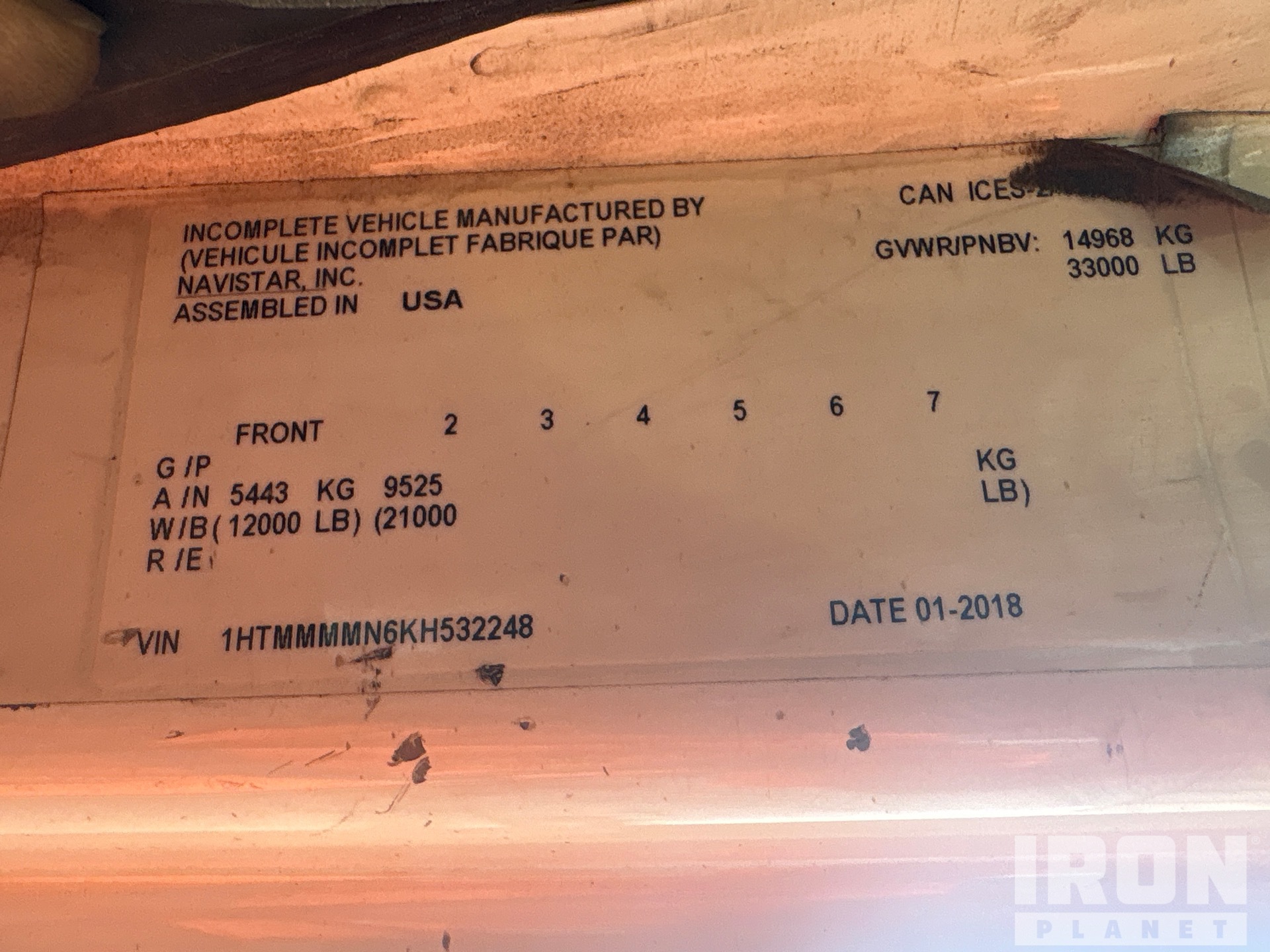 2019 International 4300 SBA