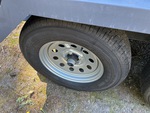 Trailer Chassis with Right Rear Tire