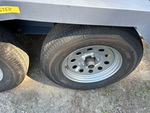 Trailer Chassis with Left Rear Tire
