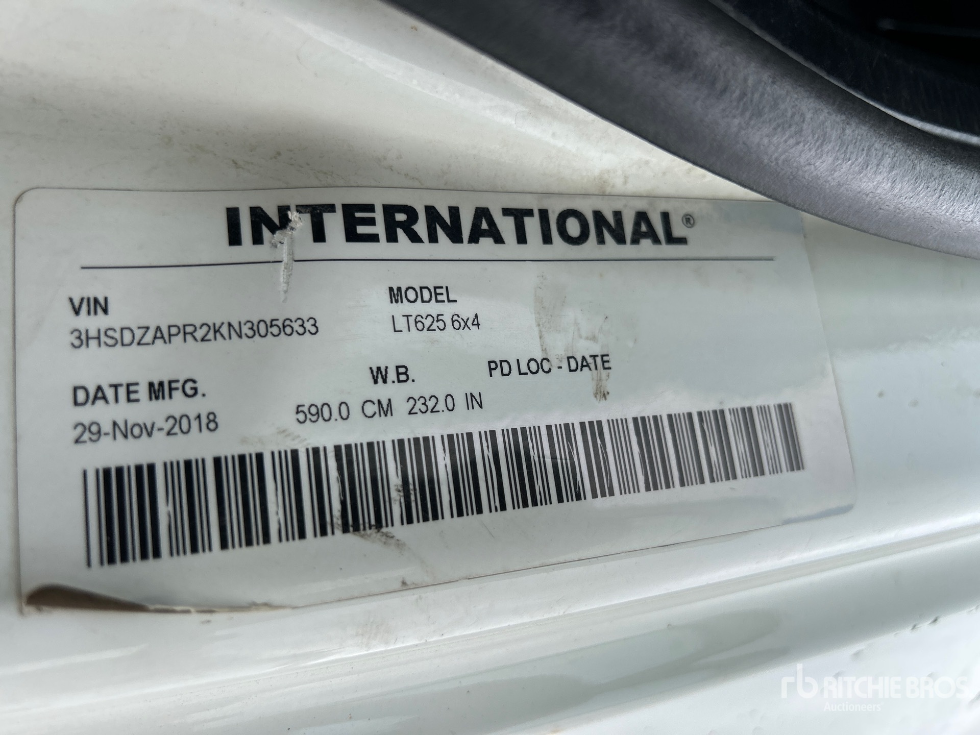 2019 International LT625