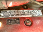 Engine with Emission Label