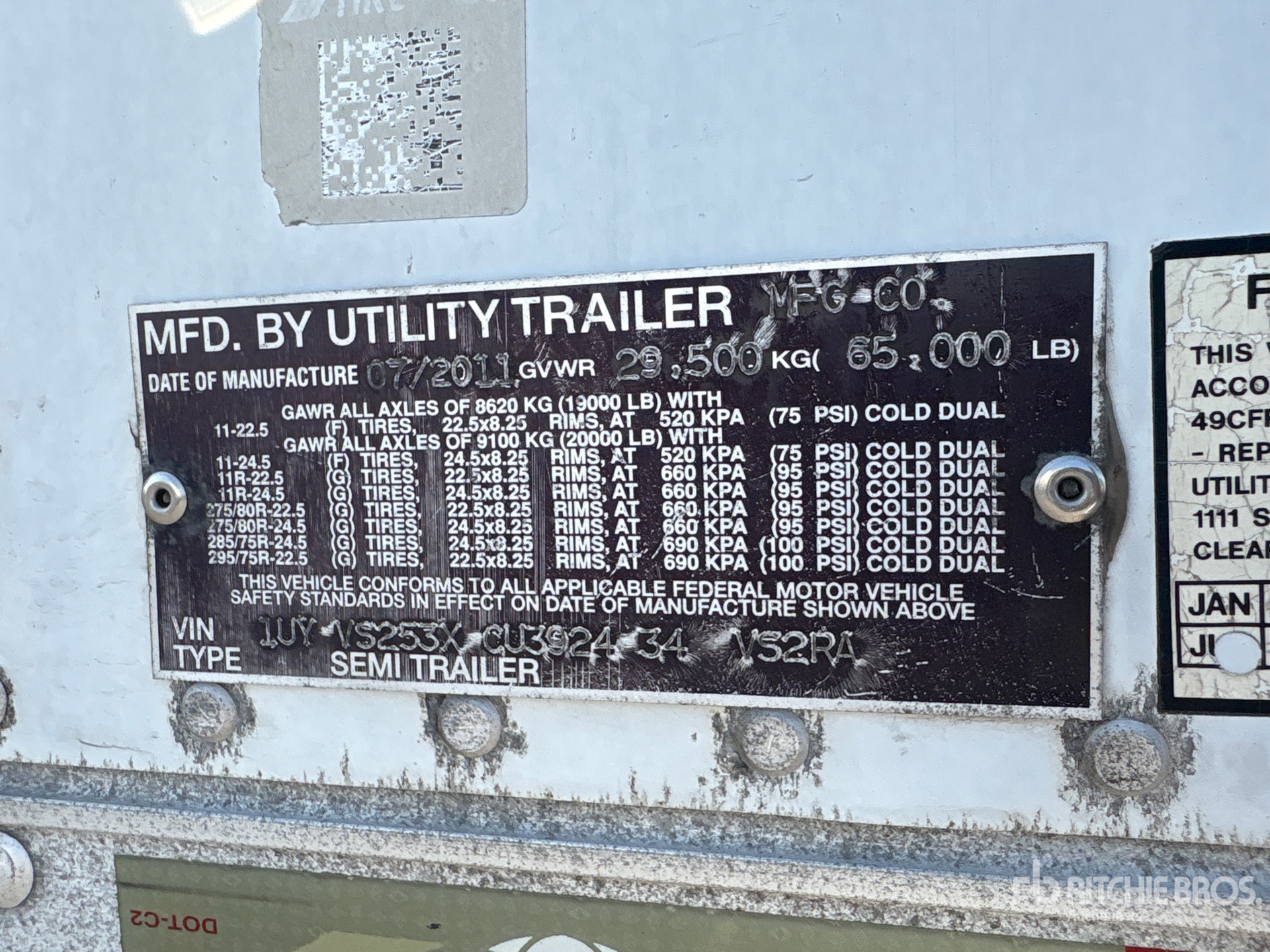 2012 Utility VS2RA
