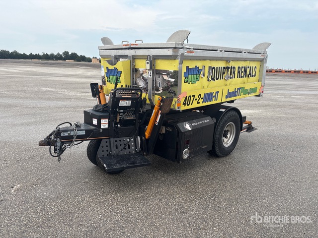 2021 New Heights Rb4000 8 Ft S/a Aluminum Self Driving ... Dump Utility Trailer
