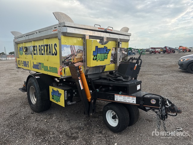 2021 New Heights Rb4000 8 Ft S/a Aluminum Self Driving ... Dump Utility Trailer