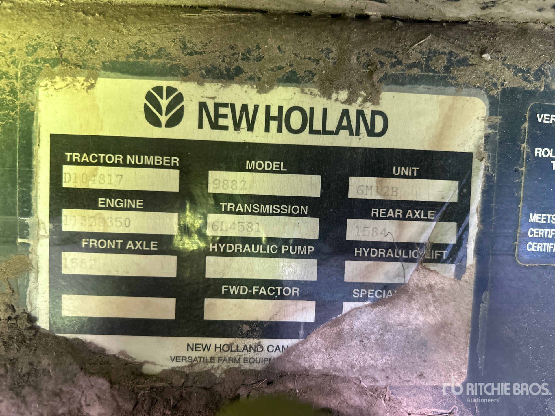 1997 New Holland 9882