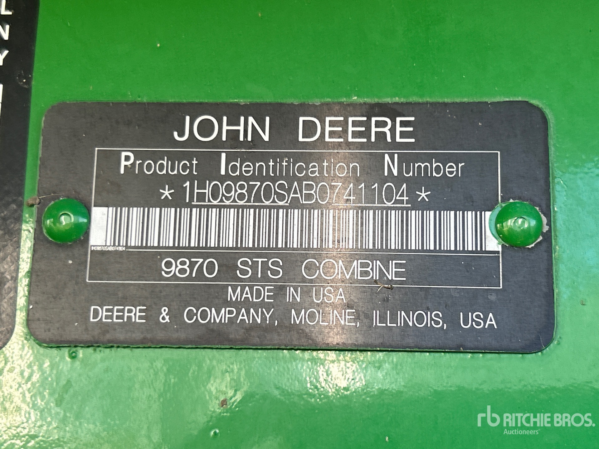 2011 John Deere 9870 STS