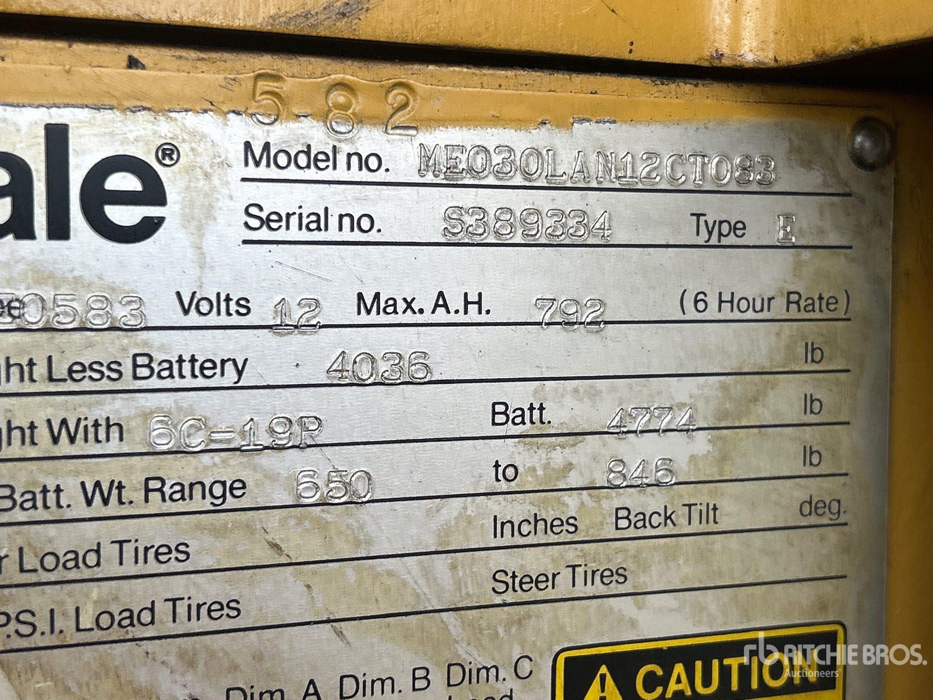 1984 Yale ME030LAN12CT083
