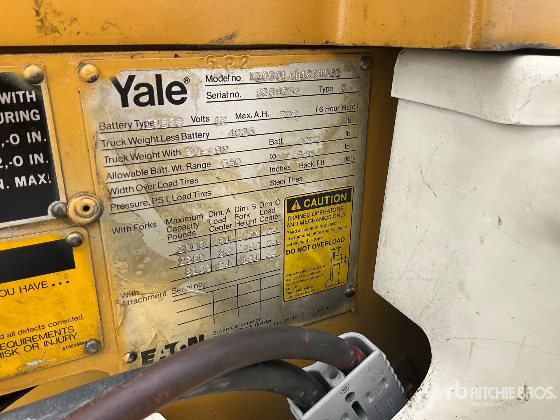 1984 Yale ME030LAN12CT083