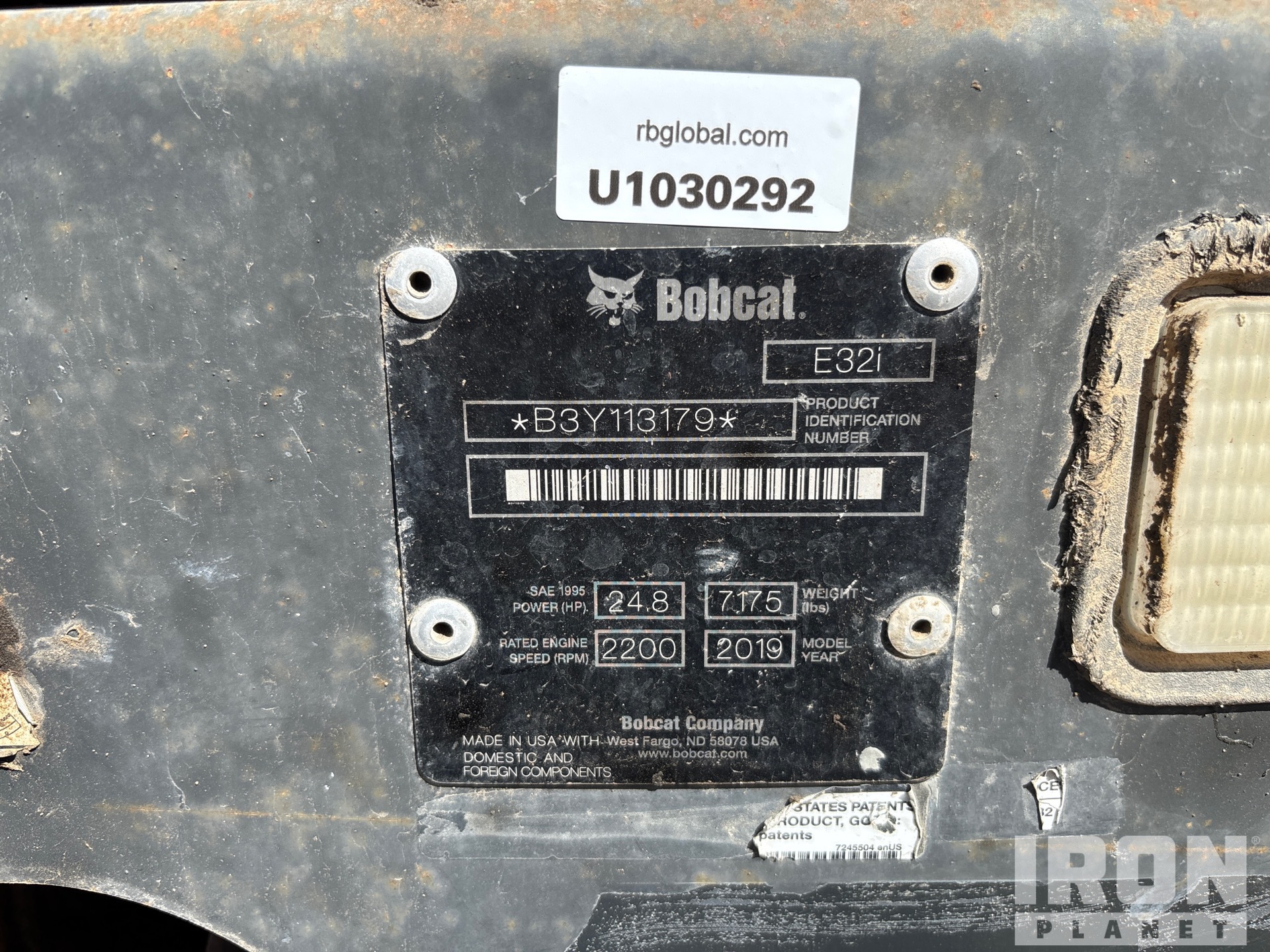 2019 Bobcat E32I
