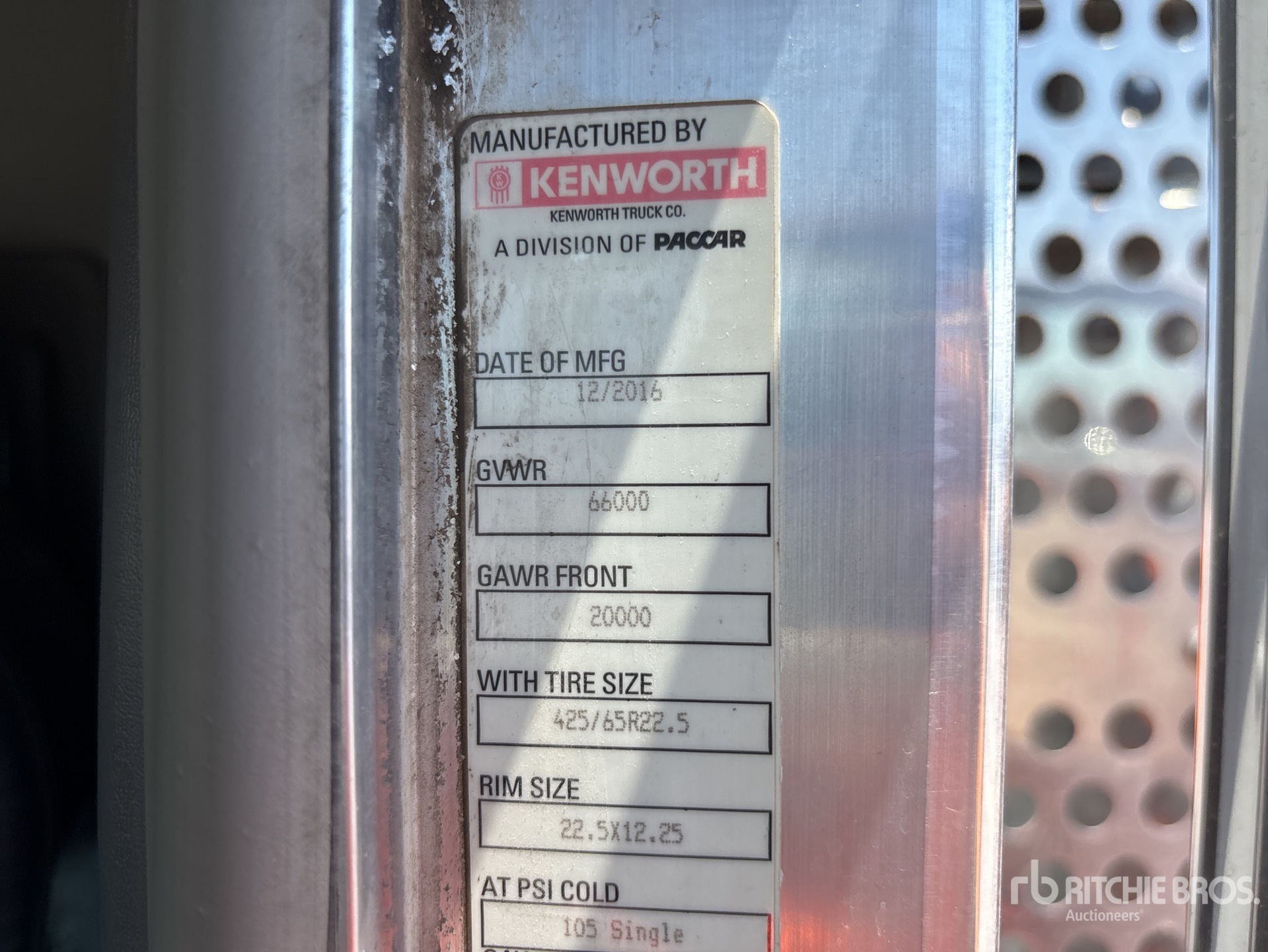 2017 Kenworth T800