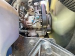 Engine with A/C Compressor