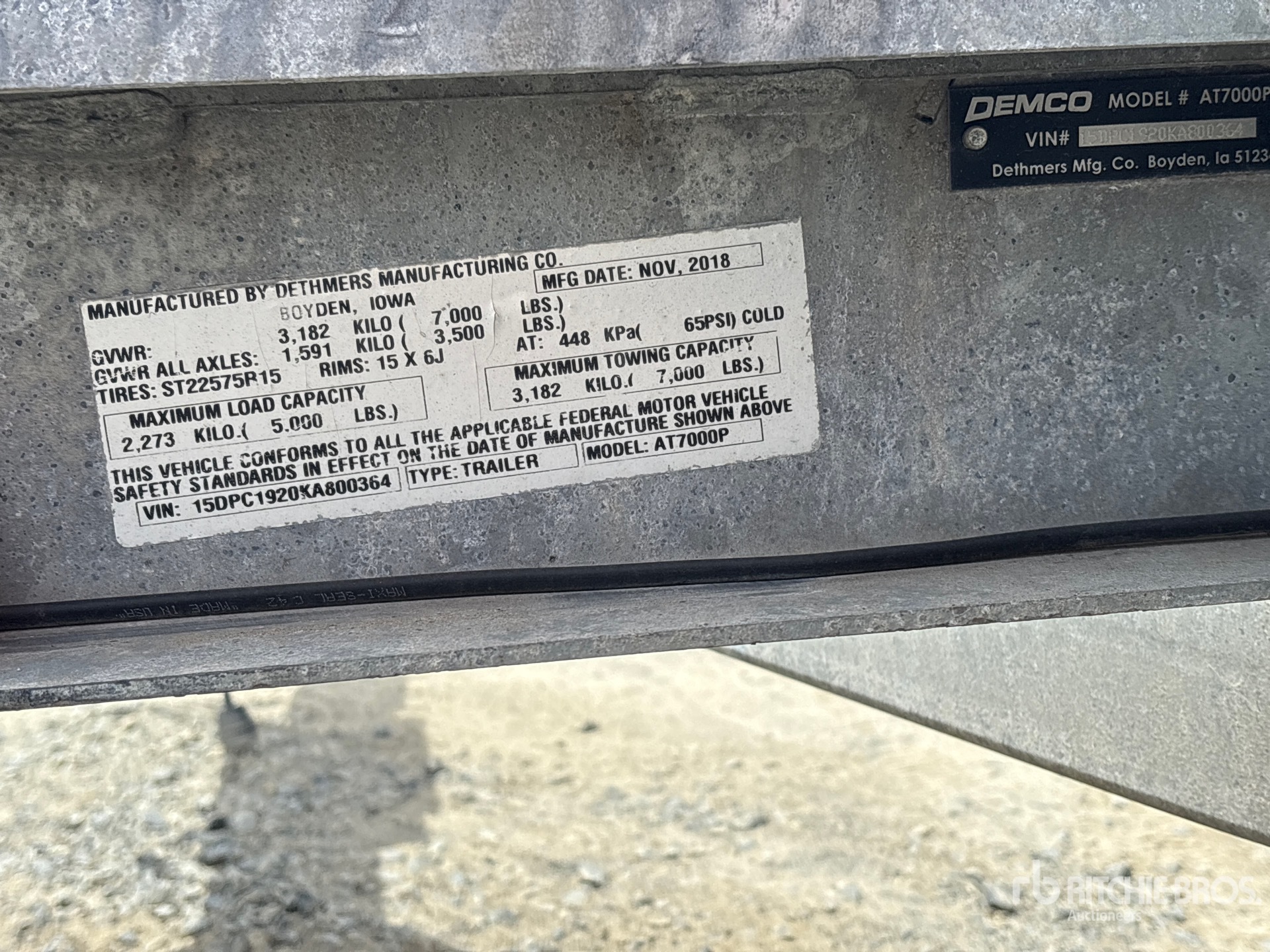 2019 Demco AT7000P