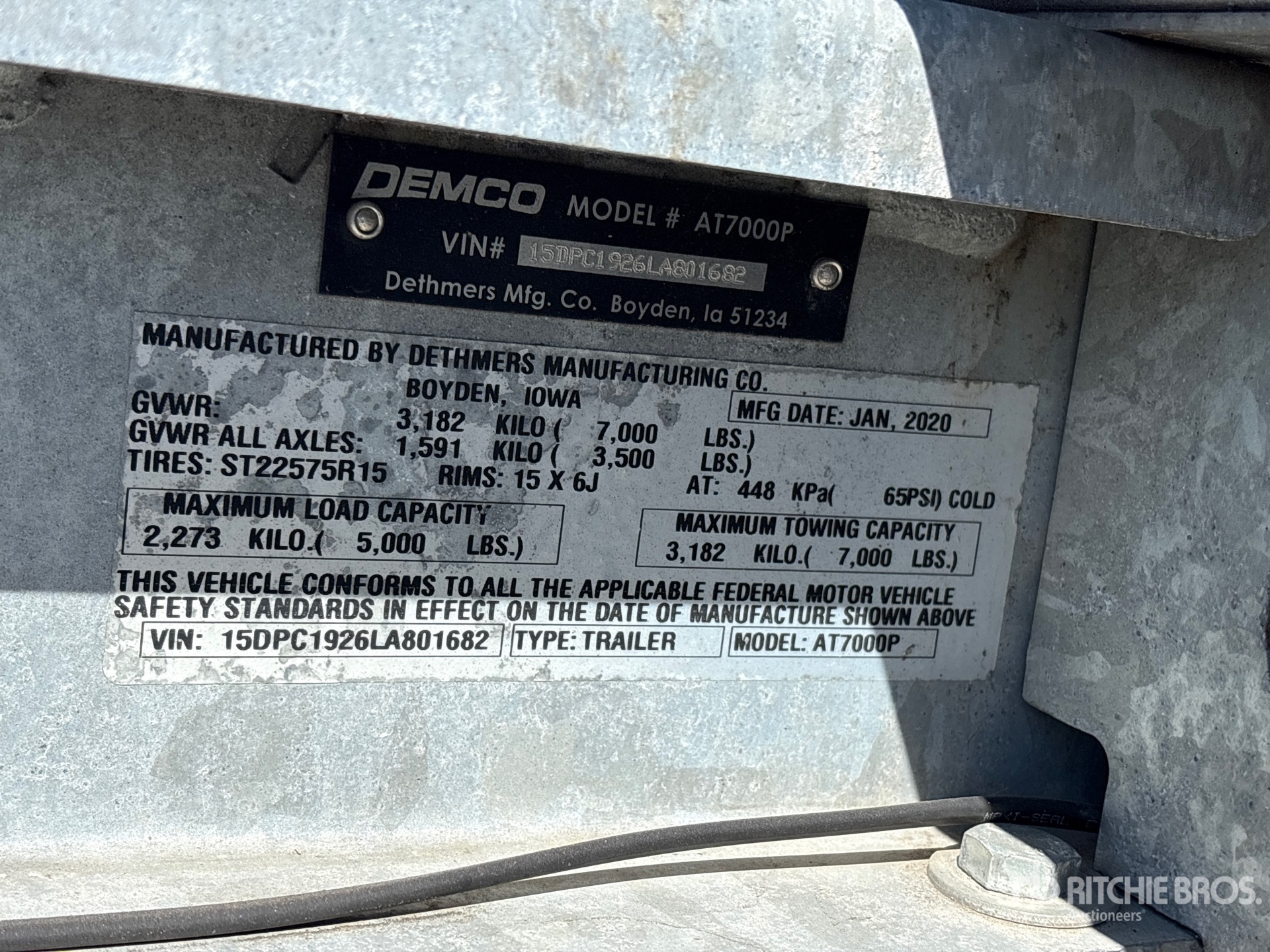 2020 Demco AT7000P