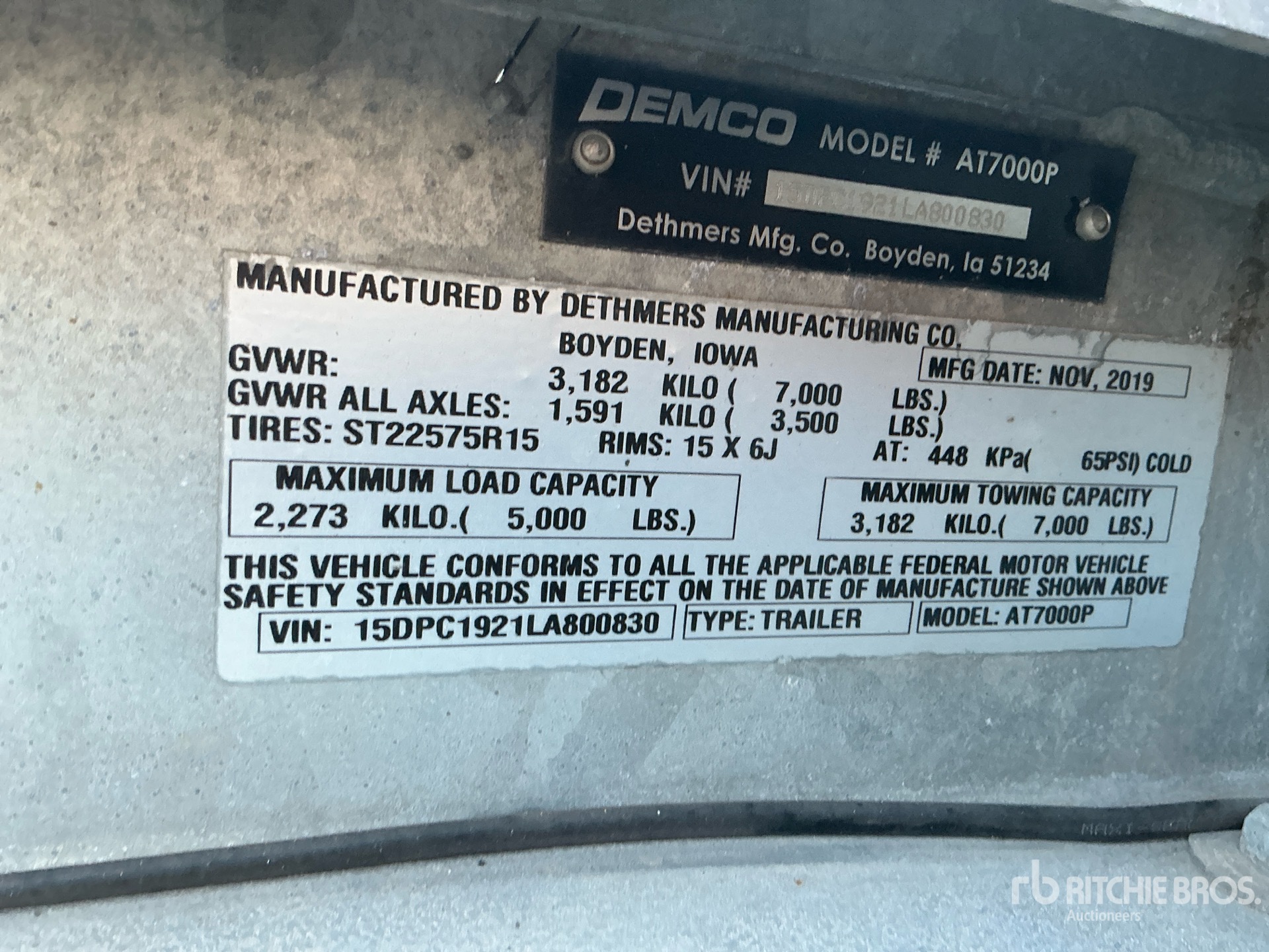 2020 Demco AT7000P