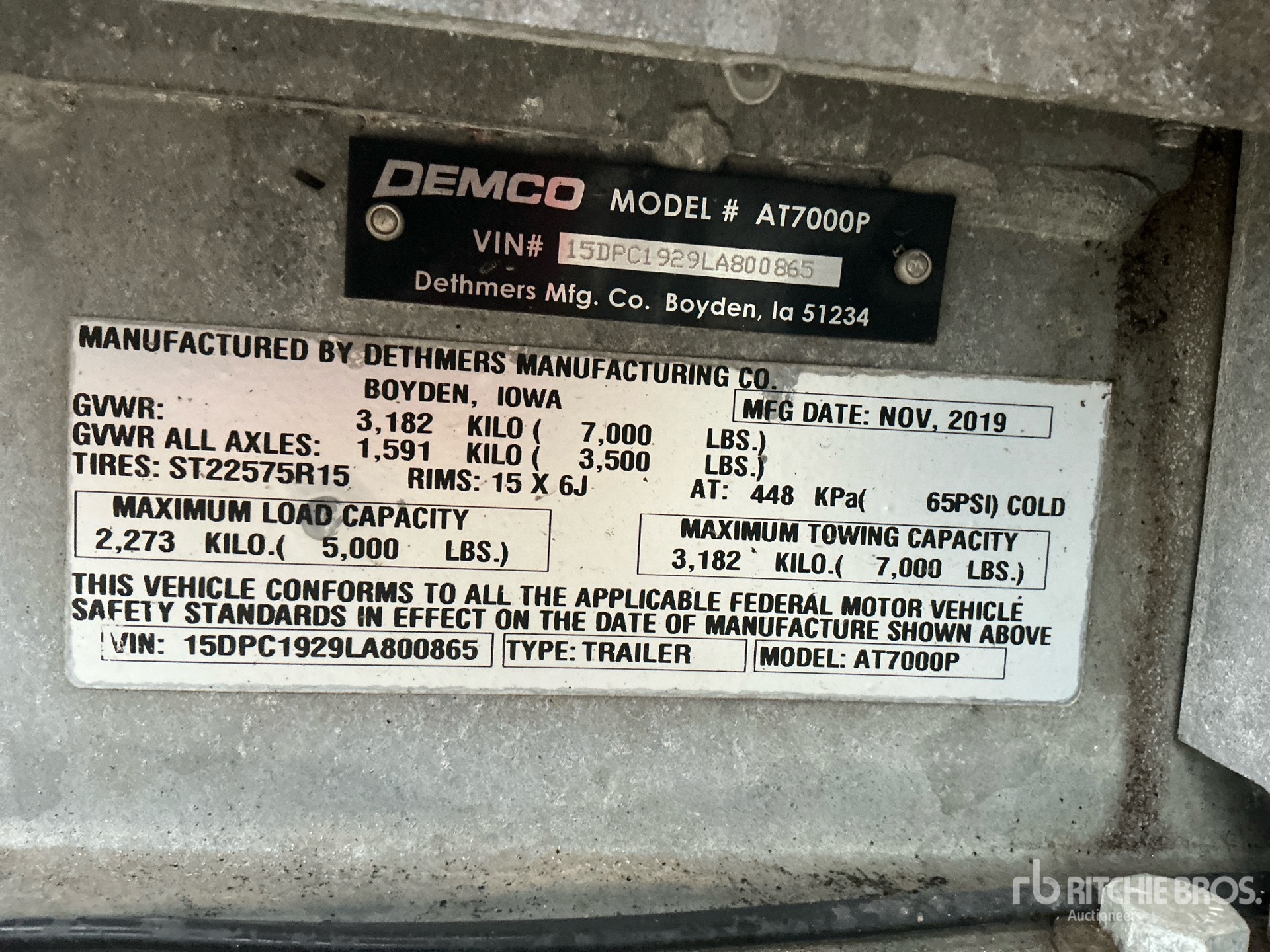 2020 Demco AT7000P