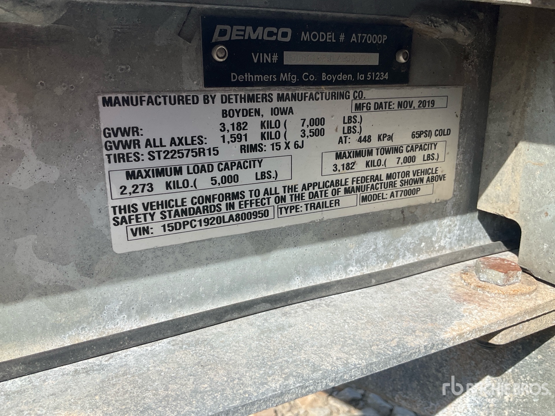 2020 Demco T/A Open