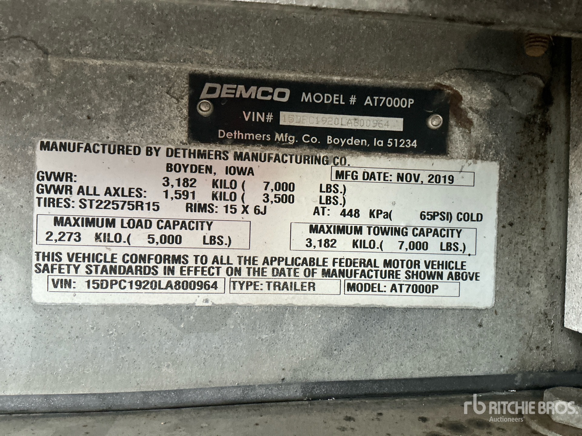 2020 Demco AT7000P