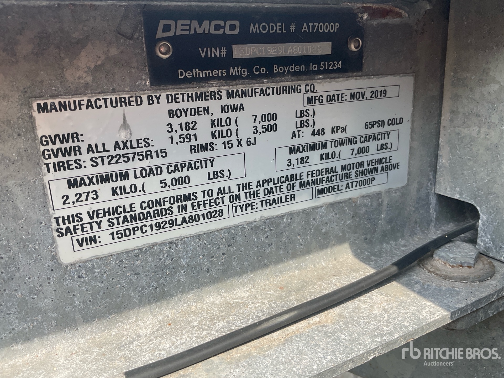 2020 Demco T/A 1 Car Open