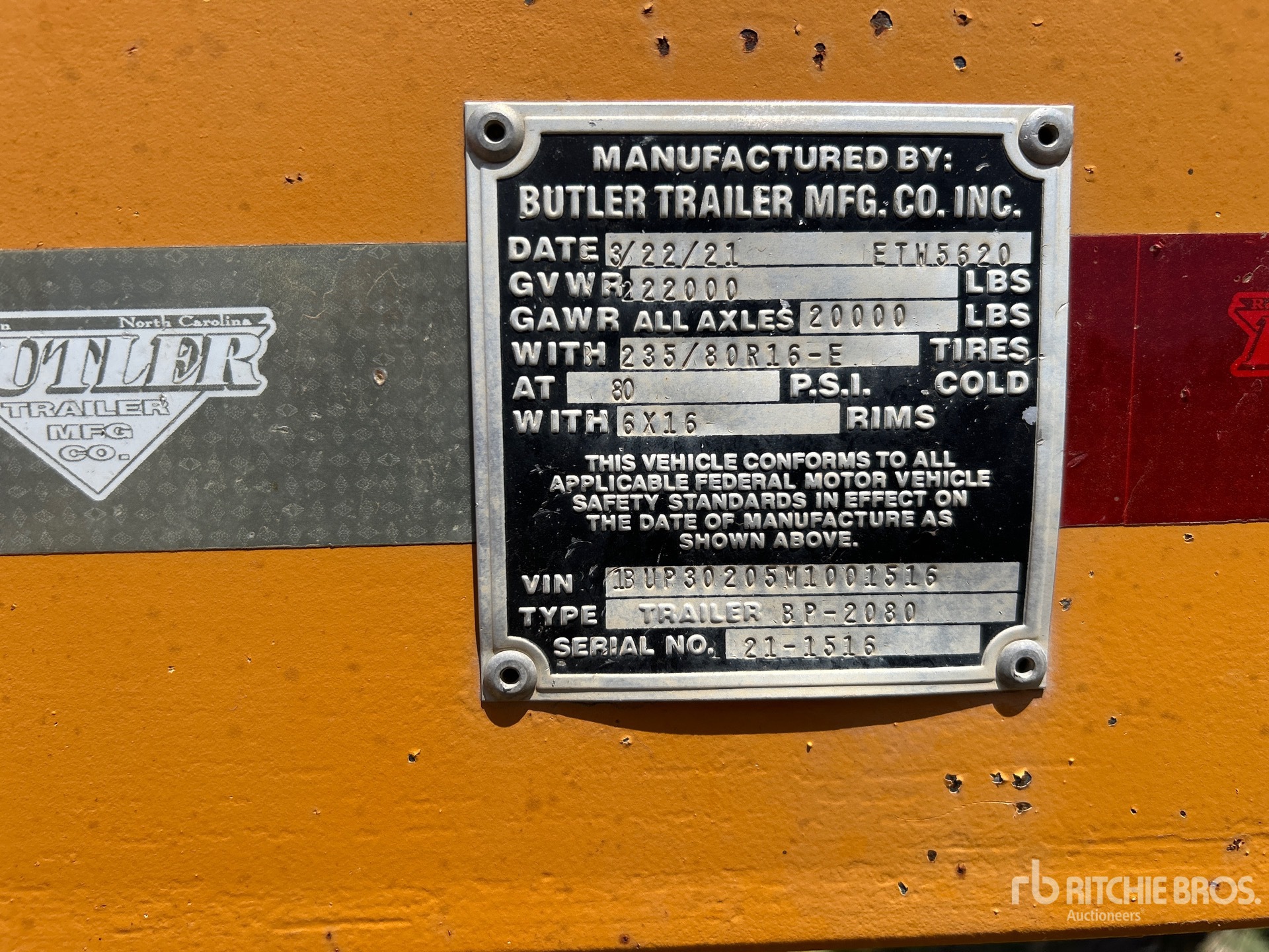 2021 Butler BP-2080