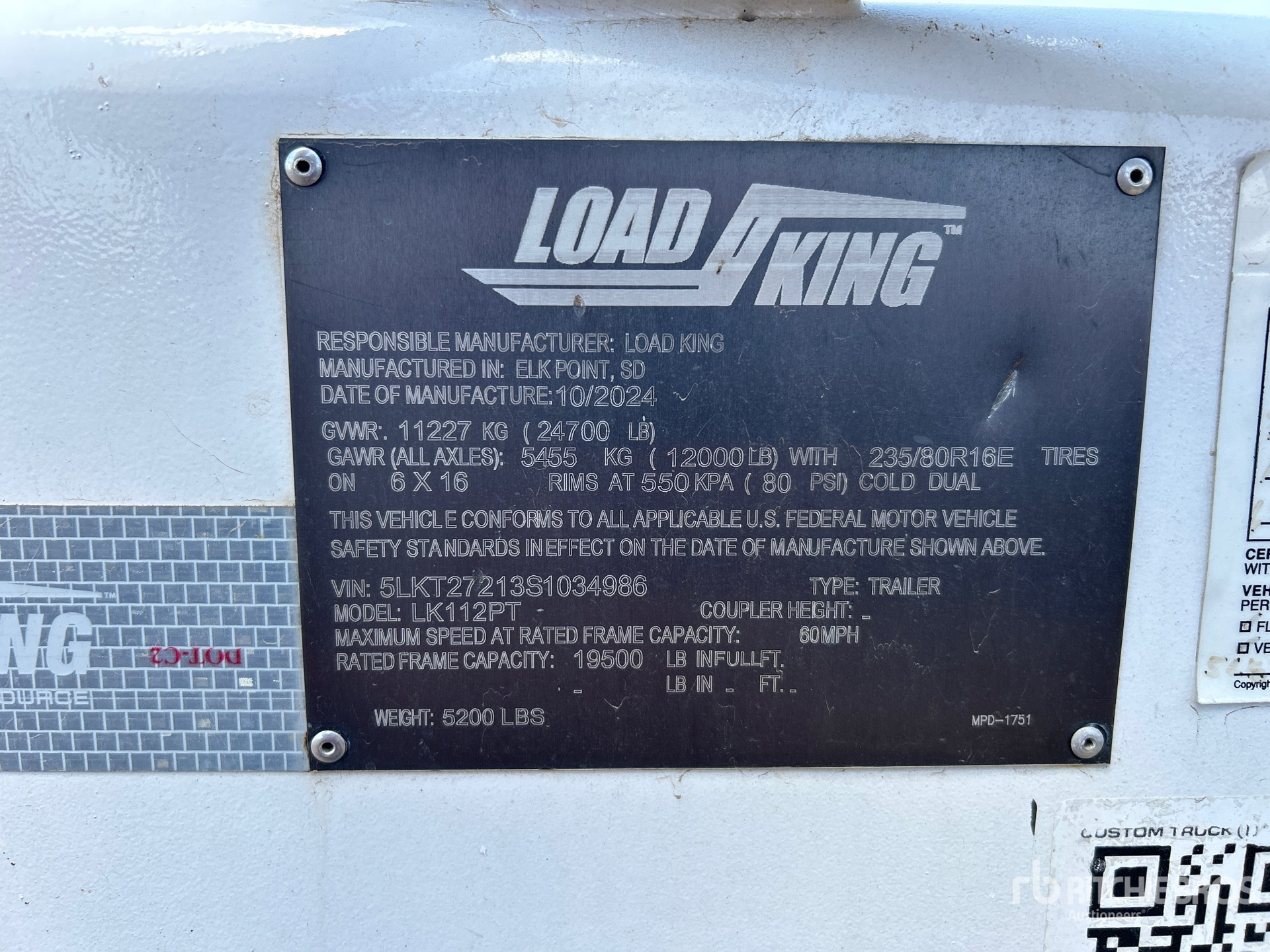 2025 Load King  LK112PT