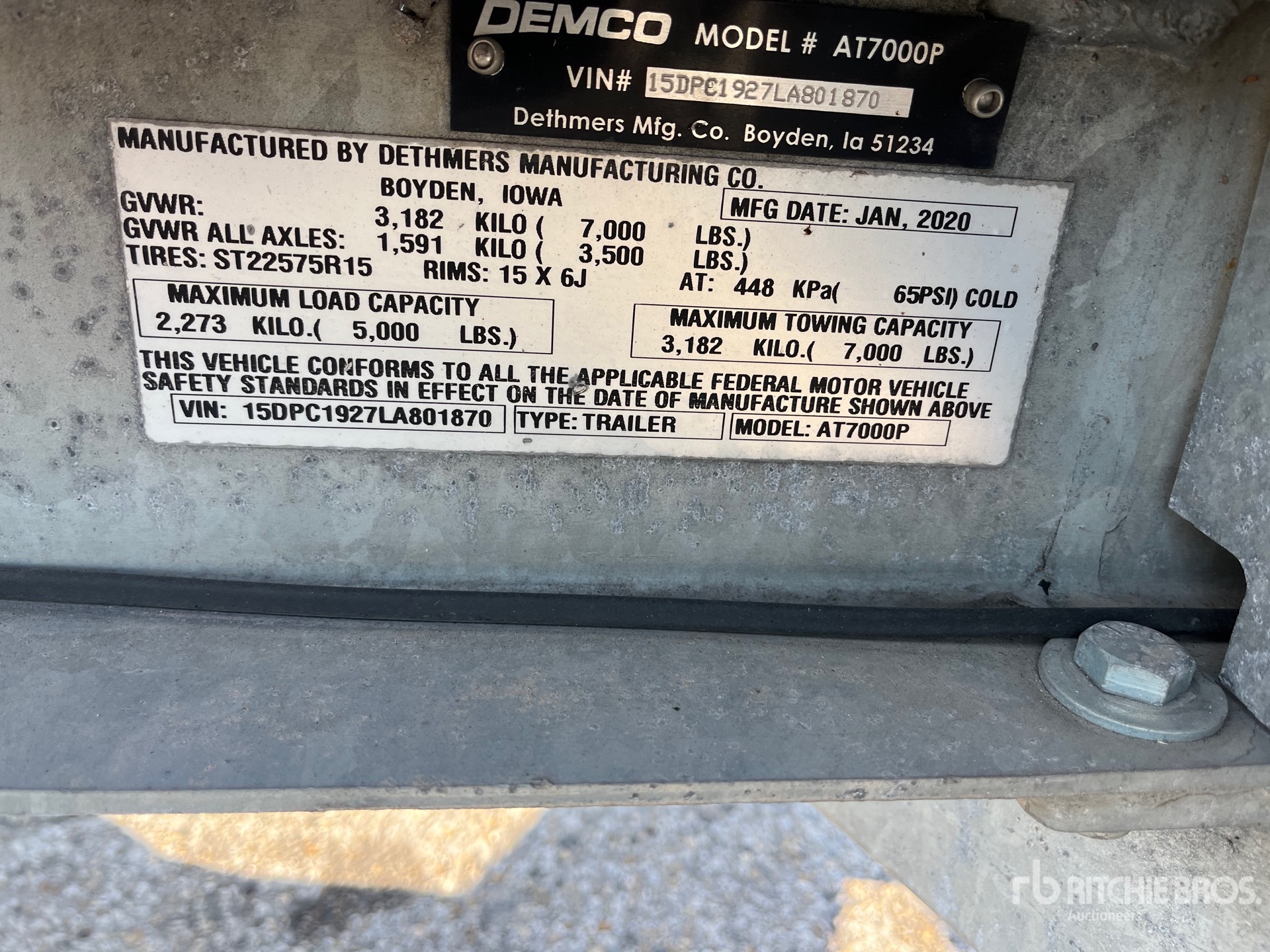 2020 Demco AT7000P