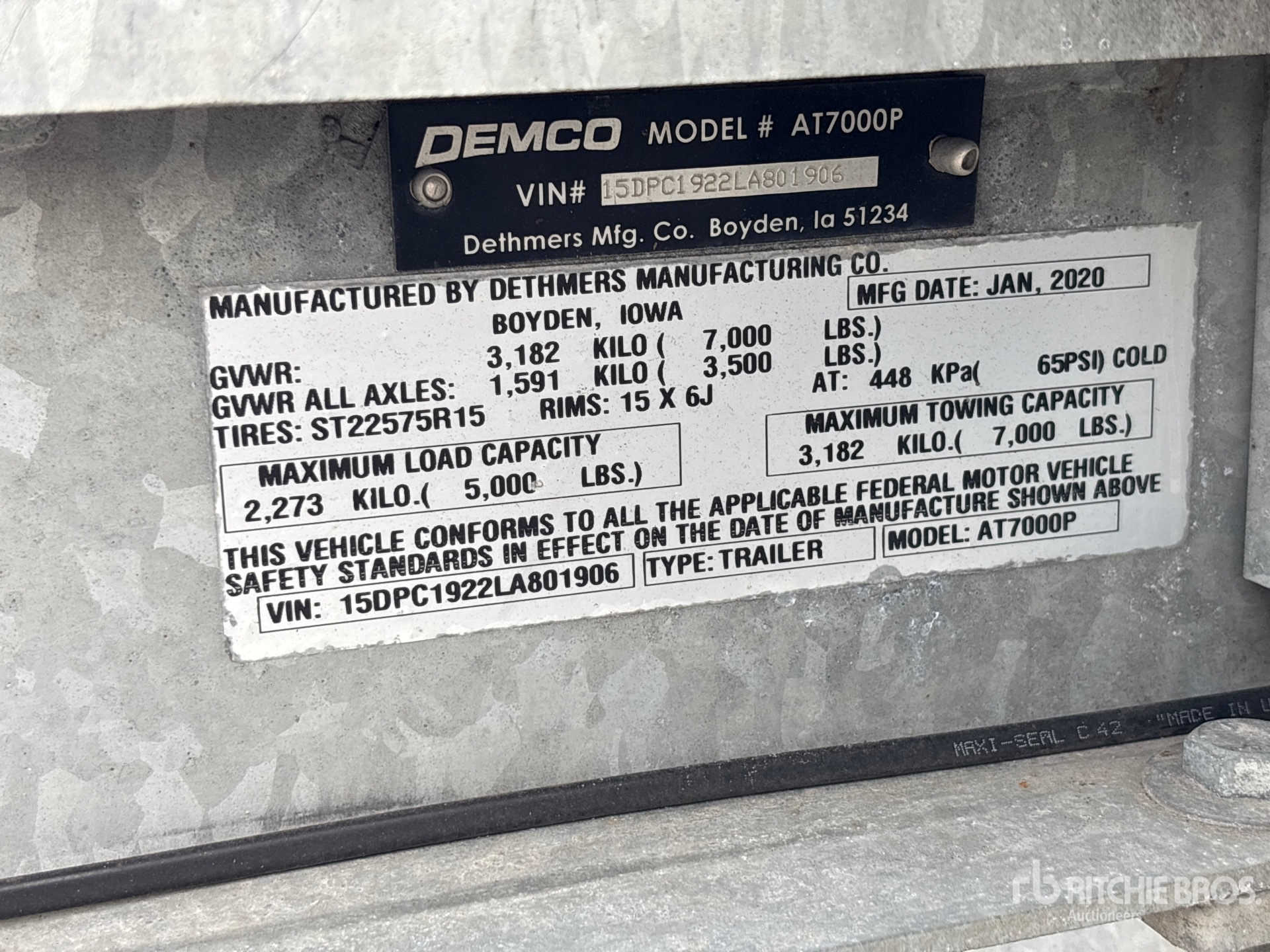 2020 Demco AT7000P