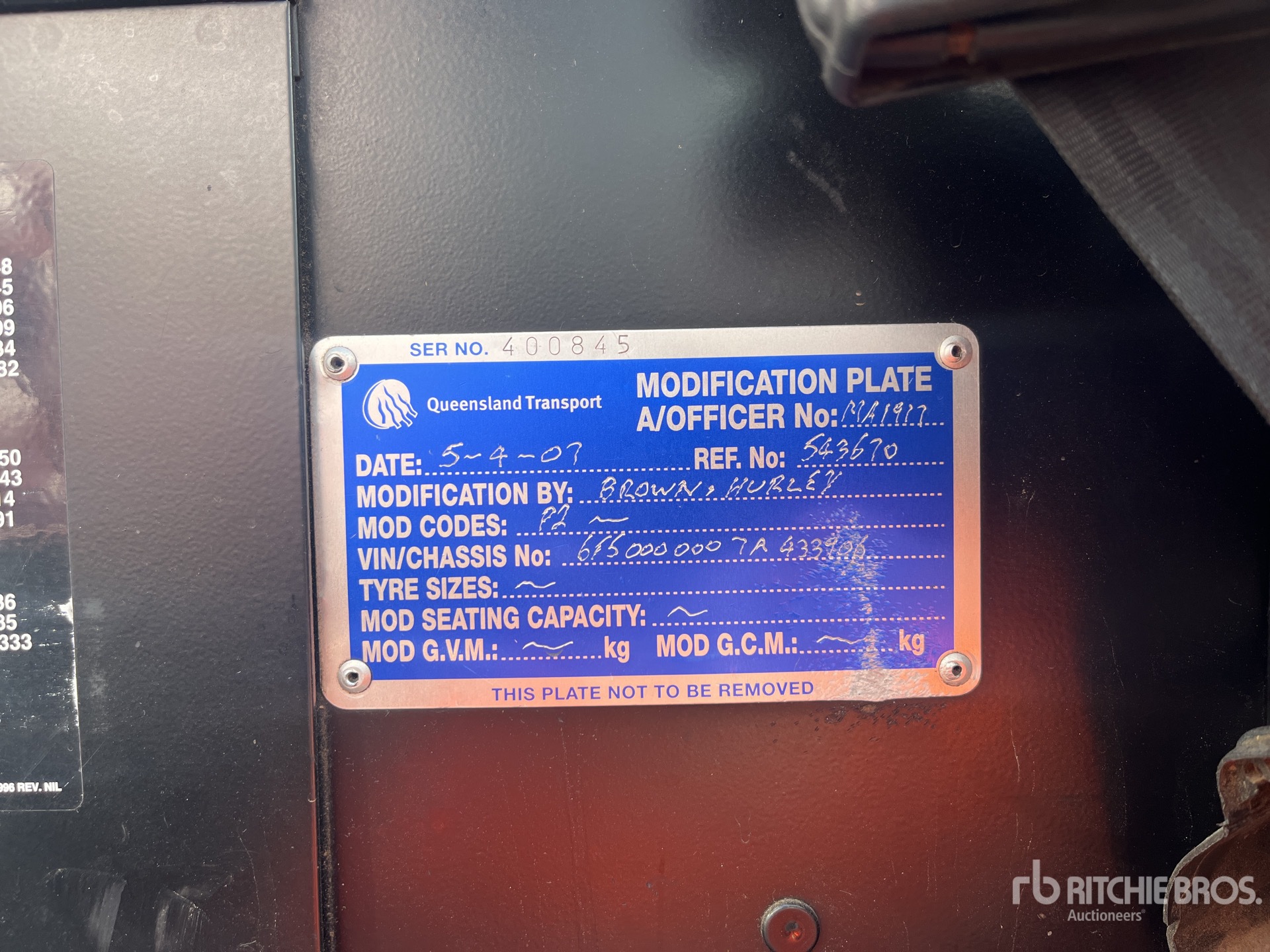 2007 Kenworth K104B