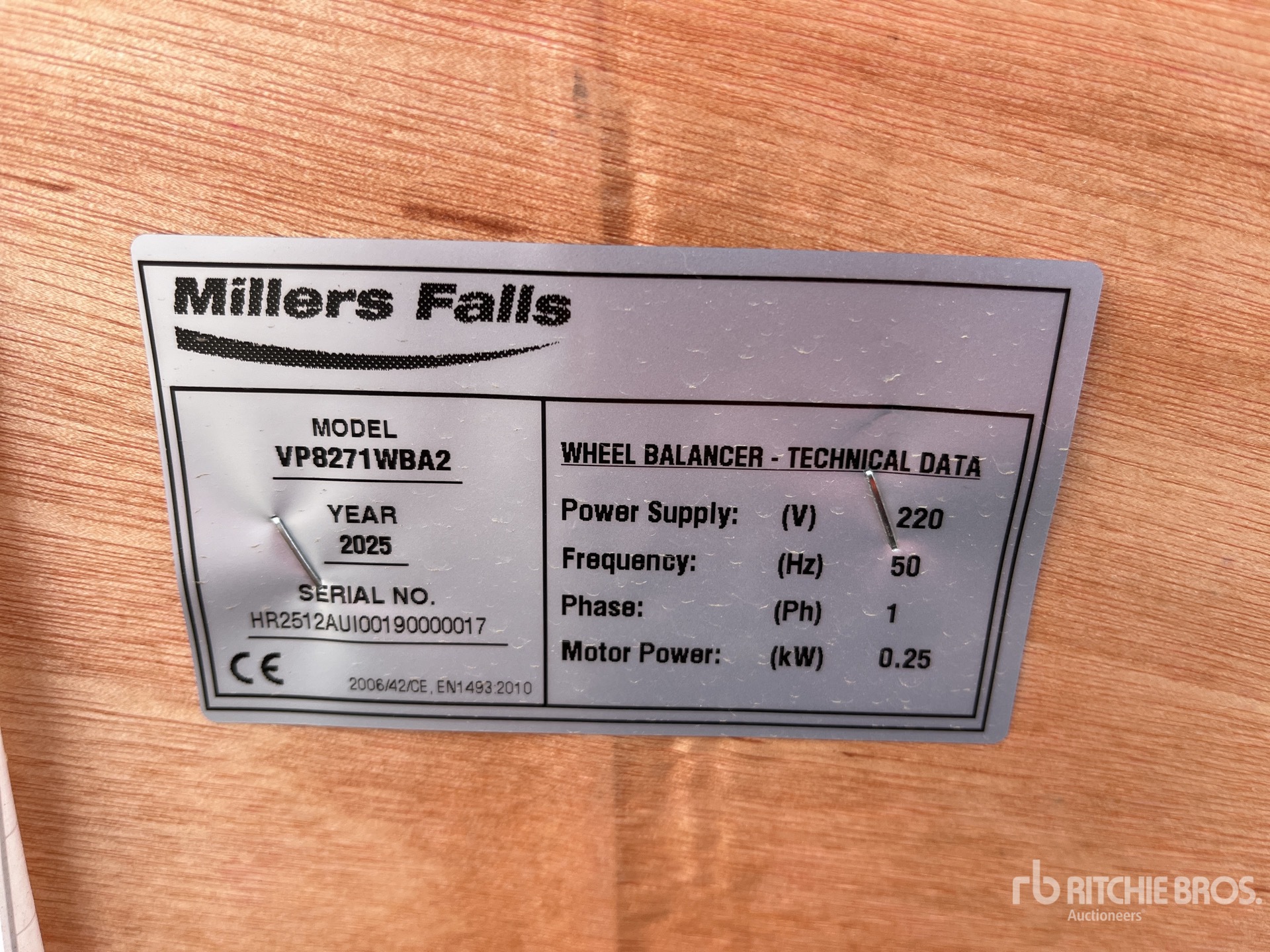 General Appearance with N.º de serie/VIN