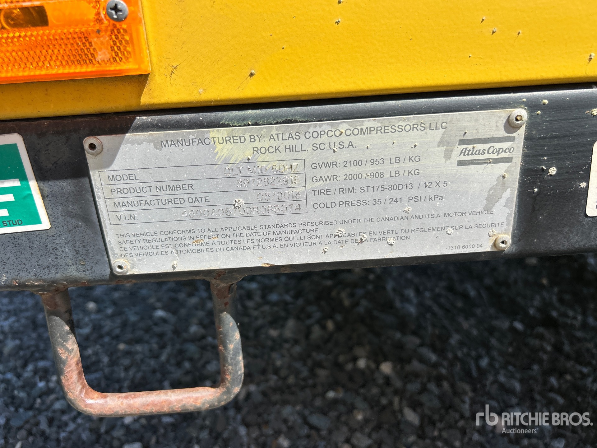 2013 Atlas Copco QLT M10