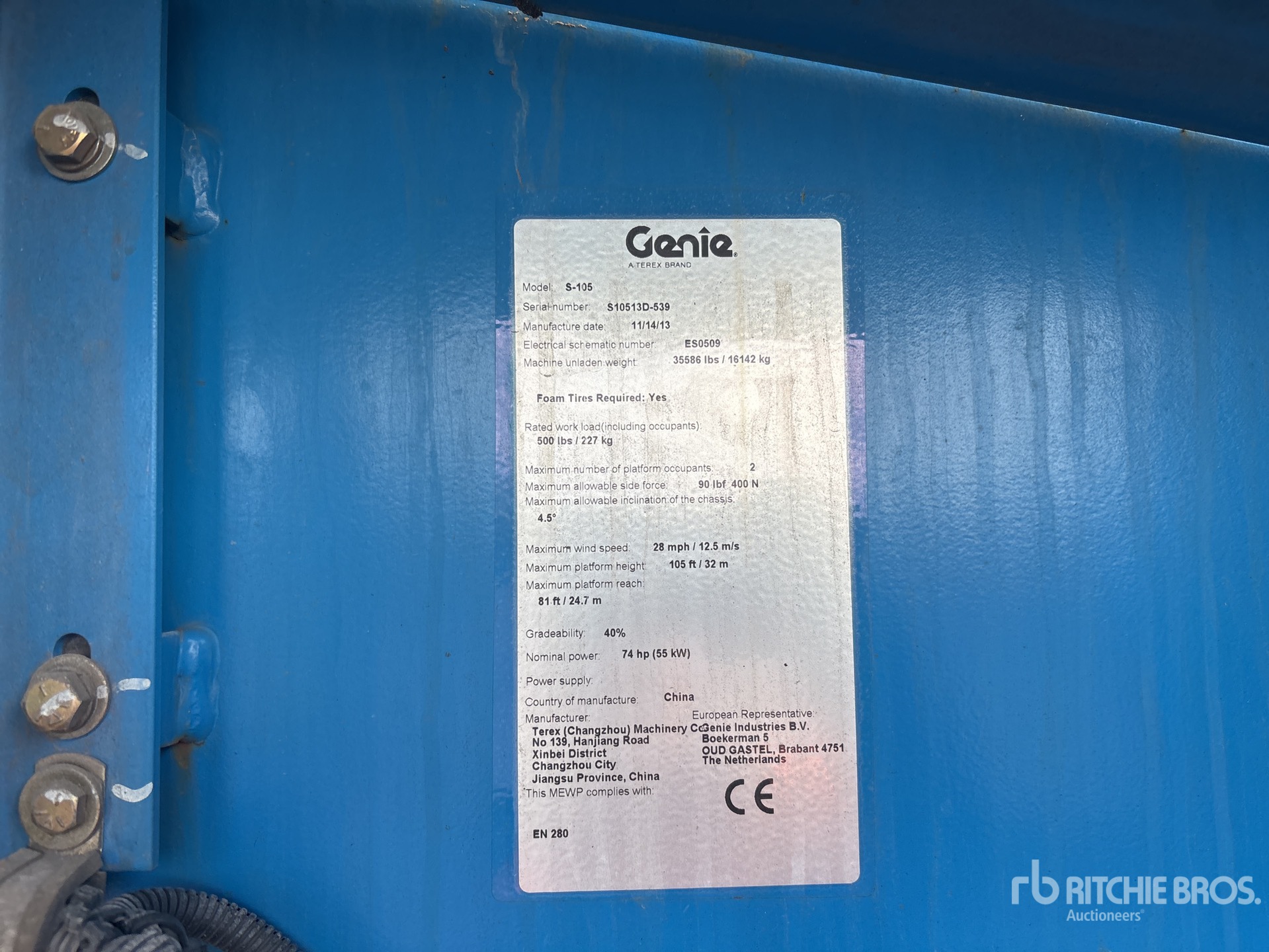 2013 Genie S-105